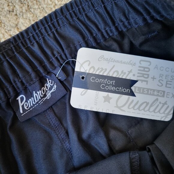 Men’s Elastic Waist Pants – Dark Blue – Size L – NWT - Picture 7 of 12